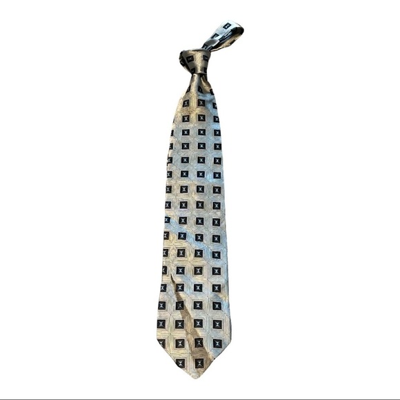 Zianetti Printed Italian Silk Tie - Picture 1 of 3